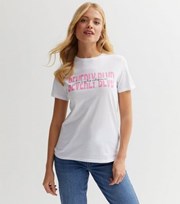 New Look White Beverly Hills Logo T-Shirt